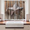 Ambesonne Cartoon Long Kitchen Curtains, Autumn Pattern Owl Fox Squirrel Birds Animal Leaves Print, Two Panels Drapes with Rod Pocket Room Decor, 55″ x 45″, Cream Orange(Brown Taupe)