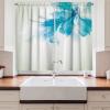 Ambesonne Cartoon Long Kitchen Curtains, Autumn Pattern Owl Fox Squirrel Birds Animal Leaves Print, Two Panels Drapes with Rod Pocket Room Decor, 55″ x 45″, Cream Orange(Eggshell Turquoise)