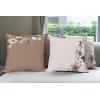 Ambesonne Chocolate Throw Pillow Cushion Case Pack of 4, Parquet Pattern in Wooden Style Geometric Design in Nature Inspired Art, Modern Accent Double-Sided Digital Printing, 20″, Brown Beige(Umber Off White)