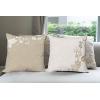 Ambesonne Chocolate Throw Pillow Cushion Case Pack of 4, Parquet Pattern in Wooden Style Geometric Design in Nature Inspired Art, Modern Accent Double-Sided Digital Printing, 20″, Brown Beige(Beige and Eggshell)