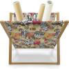 Ambesonne Coral Magazine and Book Holder, Scribbled Little and Big Different Size Heart Forms Love Valentines Mothers Day Theme, Floor Rack Decor for Interior of Home & Office, 22″ x 19″, Coral(Pale Khaki and Multicolor)