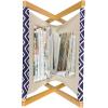 Ambesonne Coral Magazine and Book Holder, Scribbled Little and Big Different Size Heart Forms Love Valentines Mothers Day Theme, Floor Rack Decor for Interior of Home & Office, 22″ x 19″, Coral(Navy Blue and White)