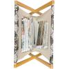 Ambesonne Coral Magazine and Book Holder, Scribbled Little and Big Different Size Heart Forms Love Valentines Mothers Day Theme, Floor Rack Decor for Interior of Home & Office, 22″ x 19″, Coral(Brown Beige)