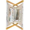 Ambesonne Coral Magazine and Book Holder, Scribbled Little and Big Different Size Heart Forms Love Valentines Mothers Day Theme, Floor Rack Decor for Interior of Home & Office, 22″ x 19″, Coral(Pale Grey)