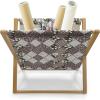 Ambesonne Coral Magazine and Book Holder, Scribbled Little and Big Different Size Heart Forms Love Valentines Mothers Day Theme, Floor Rack Decor for Interior of Home & Office, 22″ x 19″, Coral(Brown Beige)