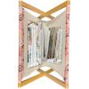 Ambesonne Coral Magazine and Book Holder, Scribbled Little and Big Different Size Heart Forms Love Valentines Mothers Day Theme, Floor Rack Decor for Interior of Home & Office, 22″ x 19″, Coral(Coral)