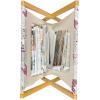 Ambesonne Coral Magazine and Book Holder, Scribbled Little and Big Different Size Heart Forms Love Valentines Mothers Day Theme, Floor Rack Decor for Interior of Home & Office, 22″ x 19″, Coral(Black White Pink)