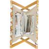 Ambesonne Coral Magazine and Book Holder, Scribbled Little and Big Different Size Heart Forms Love Valentines Mothers Day Theme, Floor Rack Decor for Interior of Home & Office, 22″ x 19″, Coral(Yellow Orange)
