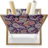 Ambesonne Coral Magazine and Book Holder, Scribbled Little and Big Different Size Heart Forms Love Valentines Mothers Day Theme, Floor Rack Decor for Interior of Home & Office, 22″ x 19″, Coral(Purple)