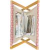 Ambesonne Coral Magazine and Book Holder, Scribbled Little and Big Different Size Heart Forms Love Valentines Mothers Day Theme, Floor Rack Decor for Interior of Home & Office, 22″ x 19″, Coral(Coral White)