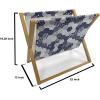 Ambesonne Coral Magazine and Book Holder, Scribbled Little and Big Different Size Heart Forms Love Valentines Mothers Day Theme, Floor Rack Decor for Interior of Home & Office, 22″ x 19″, Coral(Navy and White)