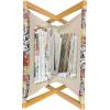 Ambesonne Coral Magazine and Book Holder, Scribbled Little and Big Different Size Heart Forms Love Valentines Mothers Day Theme, Floor Rack Decor for Interior of Home & Office, 22″ x 19″, Coral(Pale Khaki and Multicolor)