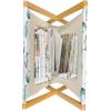 Ambesonne Coral Magazine and Book Holder, Scribbled Little and Big Different Size Heart Forms Love Valentines Mothers Day Theme, Floor Rack Decor for Interior of Home & Office, 22″ x 19″, Coral(Teal)