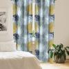 Ambesonne Ethnic Curtains, Abstract Boho Vibe Oriental Rhombus Motifs Grunge Design with Neutral Colors, Window Treatments 2 Panel Set for Living Room Bedroom, Pair of – 28″ x 63″, Seafoam Purpleblue(Soft Blue Purpleblue)