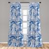 Ambesonne Ethnic Curtains, Abstract Boho Vibe Oriental Rhombus Motifs Grunge Design with Neutral Colors, Window Treatments 2 Panel Set for Living Room Bedroom, Pair of – 28″ x 63″, Seafoam Purpleblue(Ceil Blue Lavender)