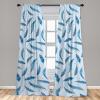 Ambesonne Ethnic Curtains, Abstract Boho Vibe Oriental Rhombus Motifs Grunge Design with Neutral Colors, Window Treatments 2 Panel Set for Living Room Bedroom, Pair of – 28″ x 63″, Seafoam Purpleblue(Pale Azure Blue Sea)