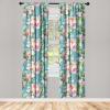Ambesonne Ethnic Curtains, Abstract Boho Vibe Oriental Rhombus Motifs Grunge Design with Neutral Colors, Window Treatments 2 Panel Set for Living Room Bedroom, Pair of – 28″ x 63″, Seafoam Purpleblue(Seafoam Pale Pink Blush)