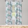 Ambesonne Ethnic Curtains, Abstract Boho Vibe Oriental Rhombus Motifs Grunge Design with Neutral Colors, Window Treatments 2 Panel Set for Living Room Bedroom, Pair of – 28″ x 63″, Seafoam Purpleblue(Turquoise Ceil Blue White)