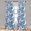 Ambesonne Ethnic Curtains, Abstract Boho Vibe Oriental Rhombus Motifs Grunge Design with Neutral Colors, Window Treatments 2 Panel Set for Living Room Bedroom, Pair of – 28″ x 63″, Seafoam Purpleblue(Eggshell and Dark Lavender)