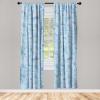 Ambesonne Ethnic Curtains, Abstract Boho Vibe Oriental Rhombus Motifs Grunge Design with Neutral Colors, Window Treatments 2 Panel Set for Living Room Bedroom, Pair of – 28″ x 63″, Seafoam Purpleblue(Ceil Blue Dark Seafoam)