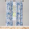 Ambesonne Ethnic Curtains, Abstract Boho Vibe Oriental Rhombus Motifs Grunge Design with Neutral Colors, Window Treatments 2 Panel Set for Living Room Bedroom, Pair of – 28″ x 63″, Seafoam Purpleblue(Ceil Blue Lavender)