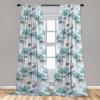 Ambesonne Ethnic Curtains, Abstract Boho Vibe Oriental Rhombus Motifs Grunge Design with Neutral Colors, Window Treatments 2 Panel Set for Living Room Bedroom, Pair of – 28″ x 63″, Seafoam Purpleblue(Turquoise Ceil Blue White)