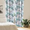 Ambesonne Ethnic Curtains, Abstract Boho Vibe Oriental Rhombus Motifs Grunge Design with Neutral Colors, Window Treatments 2 Panel Set for Living Room Bedroom, Pair of – 28″ x 63″, Seafoam Purpleblue(Turquoise Ceil Blue White)