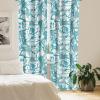 Ambesonne Ethnic Curtains, Abstract Boho Vibe Oriental Rhombus Motifs Grunge Design with Neutral Colors, Window Treatments 2 Panel Set for Living Room Bedroom, Pair of – 28″ x 63″, Seafoam Purpleblue(Cadet Blue and Off White)