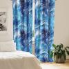 Ambesonne Ethnic Curtains, Abstract Boho Vibe Oriental Rhombus Motifs Grunge Design with Neutral Colors, Window Treatments 2 Panel Set for Living Room Bedroom, Pair of – 28″ x 63″, Seafoam Purpleblue(Dark Lavender Azure Blue)
