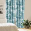 Ambesonne Ethnic Curtains, Abstract Boho Vibe Oriental Rhombus Motifs Grunge Design with Neutral Colors, Window Treatments 2 Panel Set for Living Room Bedroom, Pair of – 28″ x 63″, Seafoam Purpleblue(Cadet Blue and Petrol Blue)