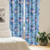 Ambesonne Ethnic Curtains, Abstract Boho Vibe Oriental Rhombus Motifs Grunge Design with Neutral Colors, Window Treatments 2 Panel Set for Living Room Bedroom, Pair of – 28″ x 63″, Seafoam Purpleblue(Pale Lavender Sea Blue)