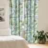 Ambesonne Ethnic Curtains, Abstract Boho Vibe Oriental Rhombus Motifs Grunge Design with Neutral Colors, Window Treatments 2 Panel Set for Living Room Bedroom, Pair of – 28″ x 63″, Seafoam Purpleblue(Apple Green Seafoam)