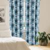 Ambesonne Ethnic Curtains, Abstract Boho Vibe Oriental Rhombus Motifs Grunge Design with Neutral Colors, Window Treatments 2 Panel Set for Living Room Bedroom, Pair of – 28″ x 63″, Seafoam Purpleblue(Seafoam Purpleblue)