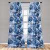 Ambesonne Ethnic Curtains, Abstract Boho Vibe Oriental Rhombus Motifs Grunge Design with Neutral Colors, Window Treatments 2 Panel Set for Living Room Bedroom, Pair of – 28″ x 63″, Seafoam Purpleblue(Cobalt Blue Pale Blue)