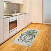 Ambesonne Eucalyptus Leaves Area Rug, Gloomy Love of Nature on Neutral Watercolor Art Background, Flat Woven Accent Rug for Living Room Bedroom Dining Room, 2′ 6″ x 5′, Mustard and Reseda Green(Ivory and Laurel Green)