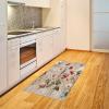 Ambesonne Eucalyptus Leaves Area Rug, Gloomy Love of Nature on Neutral Watercolor Art Background, Flat Woven Accent Rug for Living Room Bedroom Dining Room, 2′ 6″ x 5′, Mustard and Reseda Green(Rose Warm Taupe Green)