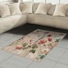 Ambesonne Eucalyptus Leaves Area Rug, Gloomy Love of Nature on Neutral Watercolor Art Background, Flat Woven Accent Rug for Living Room Bedroom Dining Room, 2′ 6″ x 5′, Mustard and Reseda Green(Rose Warm Taupe Green)