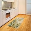 Ambesonne Eucalyptus Leaves Area Rug, Gloomy Love of Nature on Neutral Watercolor Art Background, Flat Woven Accent Rug for Living Room Bedroom Dining Room, 2′ 6″ x 5′, Mustard and Reseda Green(Ivory Sage Green Mustard)