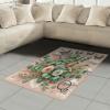 Ambesonne Eucalyptus Leaves Area Rug, Gloomy Love of Nature on Neutral Watercolor Art Background, Flat Woven Accent Rug for Living Room Bedroom Dining Room, 2′ 6″ x 5′, Mustard and Reseda Green(Pale Rose Laurel Green)