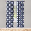 Ambesonne Floral Curtains, Flower Branches Blossoming in Minimalist Design Neutral Botanical, Window Treatments 2 Panel Set for Living Room Bedroom, Pair of – 28″ x 84″, Taupe Grey and Dark Blue Grey(Dark Blue Earth Yellow)