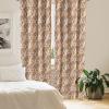 Ambesonne Floral Curtains, Flower Branches Blossoming in Minimalist Design Neutral Botanical, Window Treatments 2 Panel Set for Living Room Bedroom, Pair of – 28″ x 84″, Taupe Grey and Dark Blue Grey(Marigold and Multicolor)