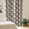 Ambesonne Floral Curtains, Flower Branches Blossoming in Minimalist Design Neutral Botanical, Window Treatments 2 Panel Set for Living Room Bedroom, Pair of – 28″ x 84″, Taupe Grey and Dark Blue Grey(Warm Taupe and Dark Grey)