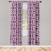 Ambesonne Floral Curtains, Flower Branches Blossoming in Minimalist Design Neutral Botanical, Window Treatments 2 Panel Set for Living Room Bedroom, Pair of – 28″ x 84″, Taupe Grey and Dark Blue Grey(Purple Lilac)