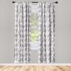 Ambesonne Floral Curtains, Flower Branches Blossoming in Minimalist Design Neutral Botanical, Window Treatments 2 Panel Set for Living Room Bedroom, Pair of – 28″ x 84″, Taupe Grey and Dark Blue Grey(Dark Purple Grey and White)