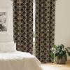 Ambesonne Floral Curtains, Flower Branches Blossoming in Minimalist Design Neutral Botanical, Window Treatments 2 Panel Set for Living Room Bedroom, Pair of – 28″ x 84″, Taupe Grey and Dark Blue Grey(Charcoal Grey and Marigold)