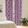 Ambesonne Floral Curtains, Flower Branches Blossoming in Minimalist Design Neutral Botanical, Window Treatments 2 Panel Set for Living Room Bedroom, Pair of – 28″ x 84″, Taupe Grey and Dark Blue Grey(Purple Lilac)