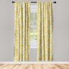 Ambesonne Floral Curtains, Flower Branches Blossoming in Minimalist Design Neutral Botanical, Window Treatments 2 Panel Set for Living Room Bedroom, Pair of – 28″ x 84″, Taupe Grey and Dark Blue Grey(Marigold Pale Seafoam)