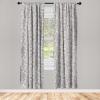 Ambesonne Floral Curtains, Flower Branches Blossoming in Minimalist Design Neutral Botanical, Window Treatments 2 Panel Set for Living Room Bedroom, Pair of – 28″ x 84″, Taupe Grey and Dark Blue Grey(Taupe Grey and Dark Blue Grey)