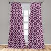 Ambesonne Floral Curtains, Flower Branches Blossoming in Minimalist Design Neutral Botanical, Window Treatments 2 Panel Set for Living Room Bedroom, Pair of – 28″ x 84″, Taupe Grey and Dark Blue Grey(Purple Lilac)