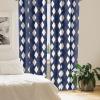 Ambesonne Floral Curtains, Flower Branches Blossoming in Minimalist Design Neutral Botanical, Window Treatments 2 Panel Set for Living Room Bedroom, Pair of – 28″ x 84″, Taupe Grey and Dark Blue Grey(Dark Blue Earth Yellow)